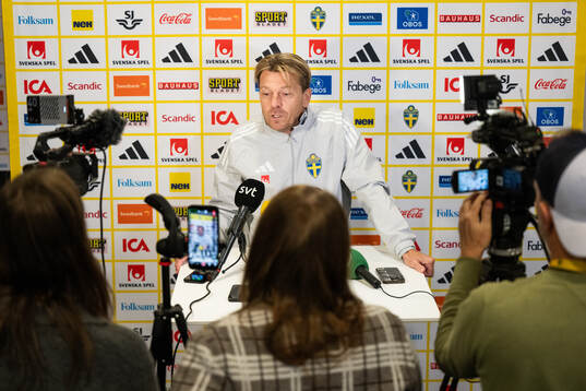 Head coach Tony Gustavsson of the Swedish women's national