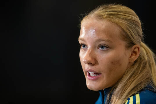 Smilla Holmberg of the Swedish women's national football
