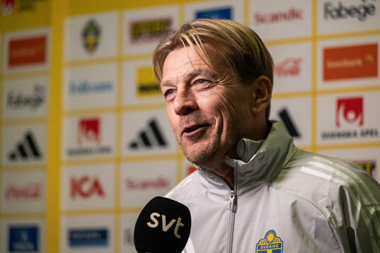 Head coach Tony Gustavsson of the Swedish women's national