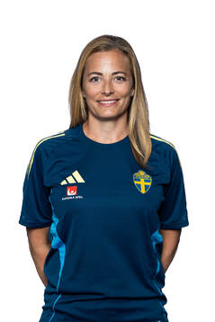 Physiotherapist Jenny Larsson of the Swedish women's