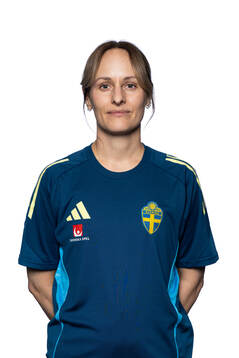 Press officer Lisa Eskils of the Swedish women's national