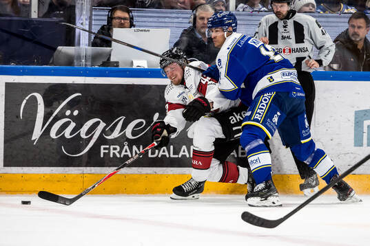 Malmö Redhawks Robin Salo och Leksands Jon Knuts