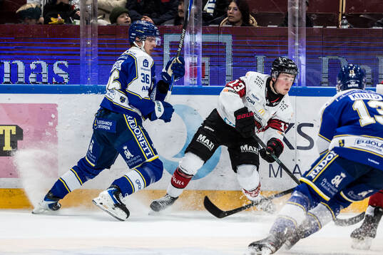 Leksands Stefan Milosevic och Malmö Redhawks Petter
