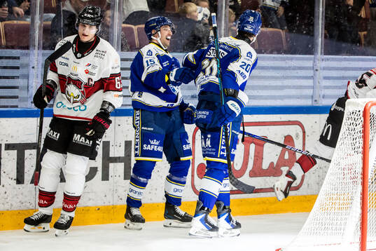 Malmö Redhawks Fredrik Händemark och Leksands Max