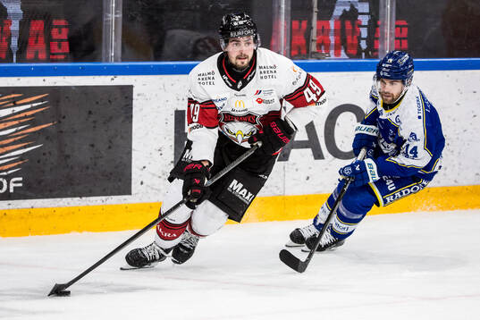 Malmö Redhawks Seth Barton och Leksands Oskar Lang