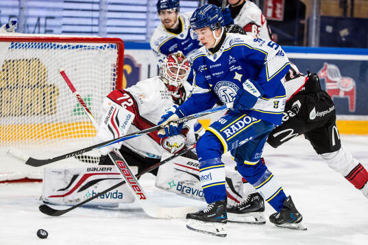 Malmö Redhawks målvakt Daniel Marmenlind och Leksands