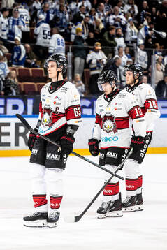 Malmö Redhawks Fredrik Händemark och Linus Öberg och