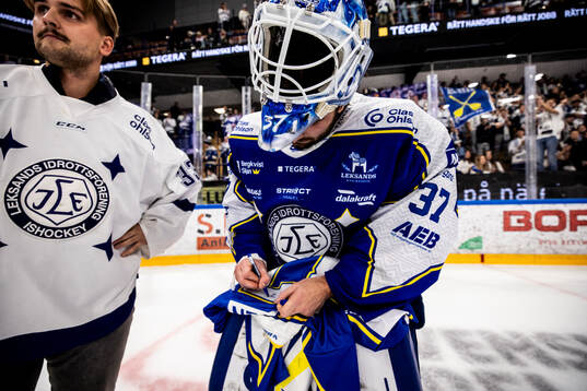 Leksands målvakt Jakob Hellsten