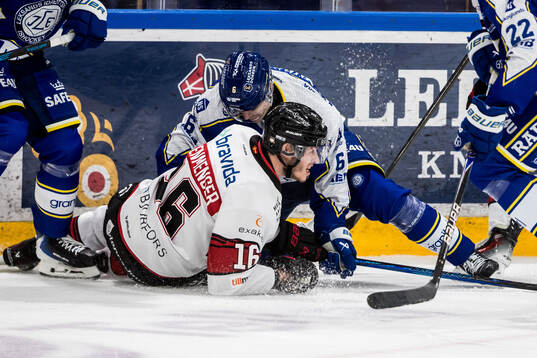 Malmö Redhawks Maximilian Eisenmenger och Leksands