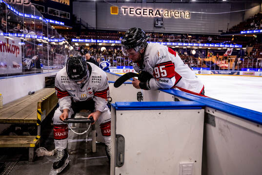 Malmö Redhawks Lauri Pajuniemi och Malmö Redhawks Carl