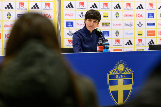 Head coach Sonia Bermudez  of Spain at a press conference