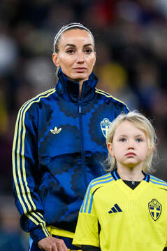 Kosovare Asllani of Sweden at lineup