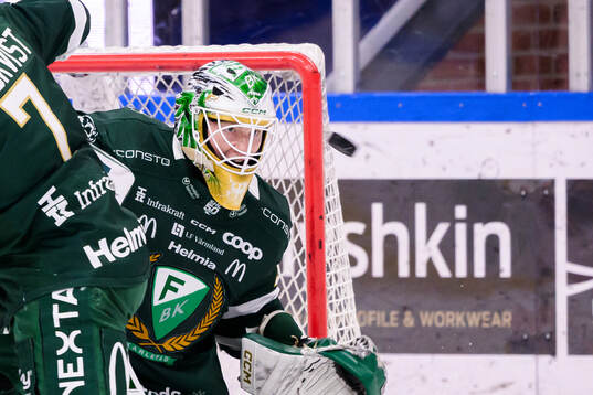 Färjestads målvakt Melker Thelin