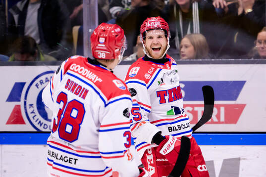 Timrås Linus Nässén jublar