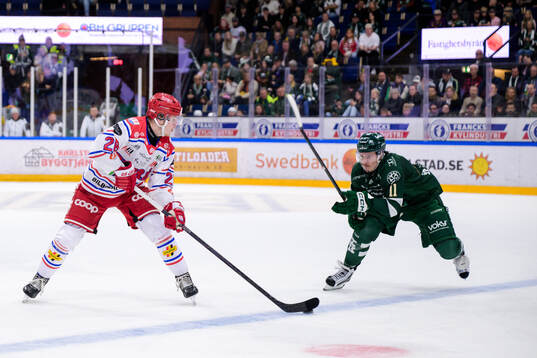 Timrås Simon Forsmark och Färjestads Joakim Nygård