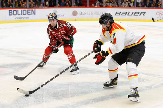 Örebros David Quenneville och Brynäs Anton Rödin
