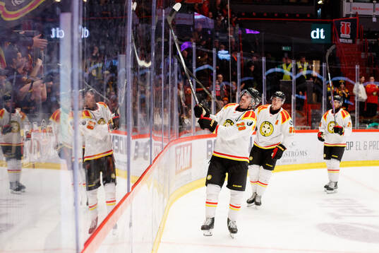 Brynäs Johannes Kinnvall jublar