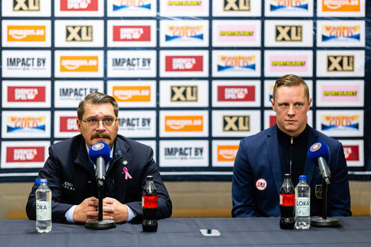 Växjös tränare Björn Hellkvist och Djurgårdens
