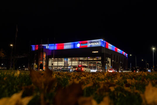 Exteriör vy av Saab Arena