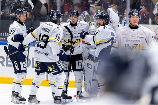 HV71s spelare jublar