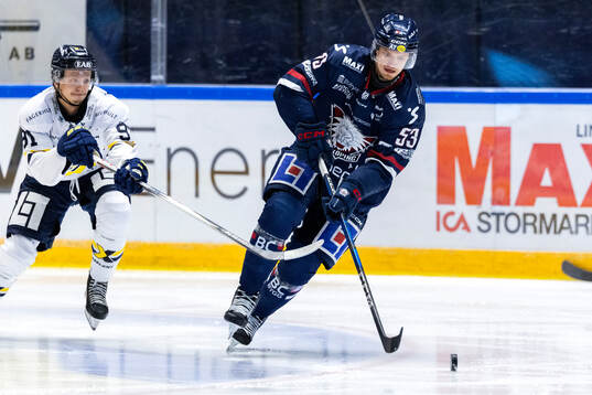 HV71s Aleksi Heponiemi och Linköpings Adam Hofbauer