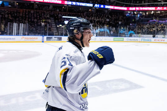 HV71s Axel Rindell jublar
