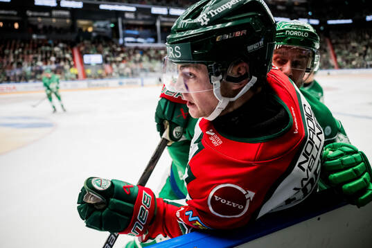 Frölundas Filip Cederqvist och Rögles Calvin De Haan
