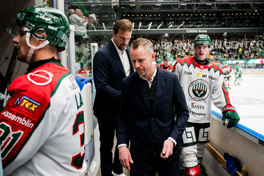 Frölundas tränare Robert Ohlsson deppar