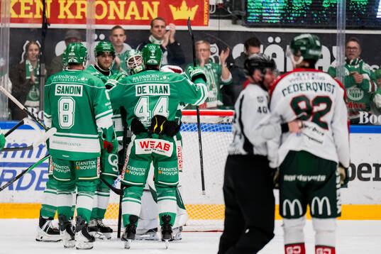 Rögles målvakt Christoffer Rifalk och Calvin De Haan