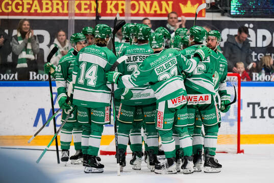 Rögles spelare jublar