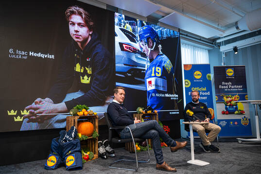 Tre Kronor herrs förbundskapten Sam Hallam