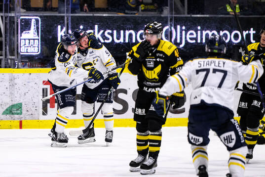 Södertäljes Patrik Zackrisson jublar