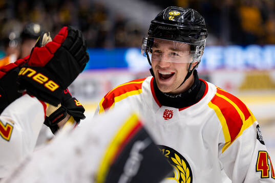 Brynäs Lucas Pettersson jublar
