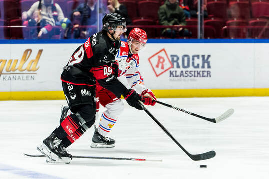 Malmö Redhawks Seth Barton och Timrås David Lilja