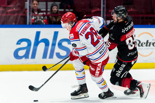Timrås Simon Forsmark och Malmö Redhawks Carl Persson