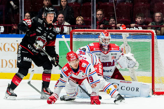 Malmö Redhawks Thomas Berg Paulsen och Timrås Marcus