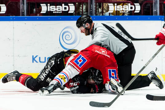 Malmö Redhawks Robin Salo och Timrås David Lilja