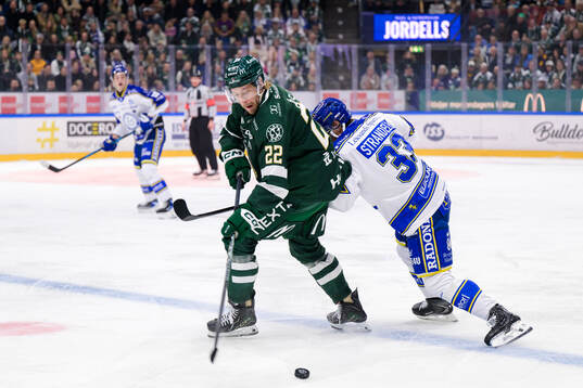 Färjestads Per Åslund och Leksands Olle Strandell