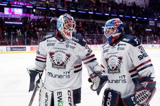 Linköpings målvakt Waltteri Ignatjew och målvakt Jesper