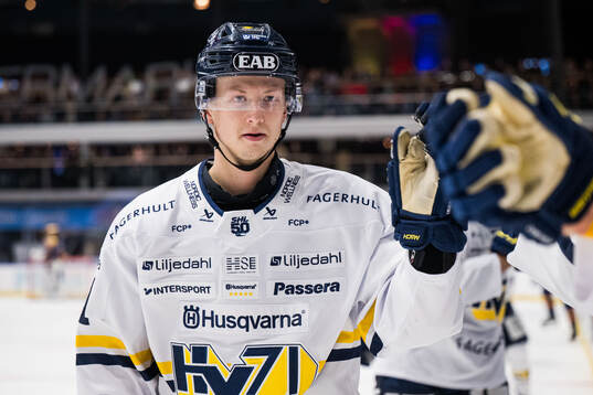 HV71s Aleksi Heponiemi jublar