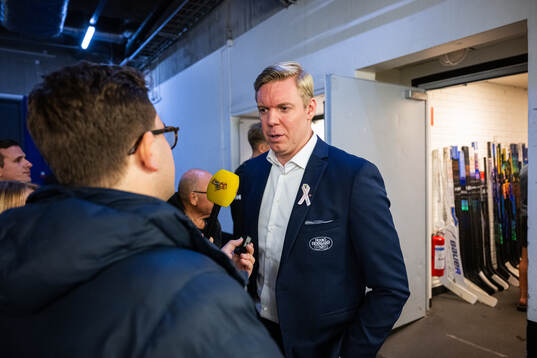 HV71s tränare Anton Blomqvist