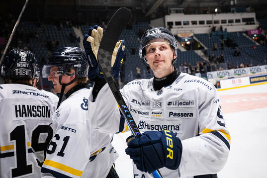 HV71s Hugo Pettersson jublar