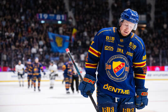 Djurgårdens Colby Sissons deppar ishockeymatchen i SHL