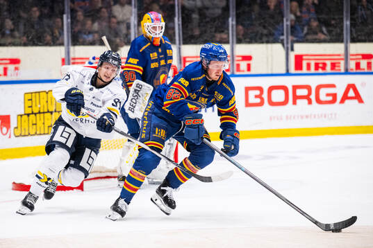 HV71s Aleksi Heponiemi och Djurgårdens Colby Sissons