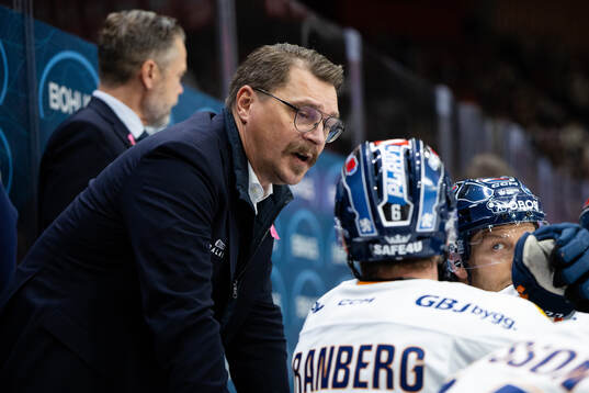 Växjös tränare Björn Hellkvist och Petter Granberg