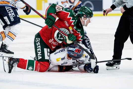 Frölundas Jacob Peterson och Växjös Dennis Rasmussen