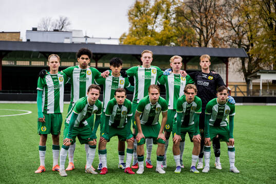 Hammarbys startelva ställer upp för en lagbild