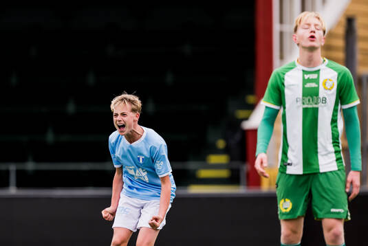 Malmö FFs Edvin Trygg jublar