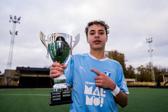 Malmö FFs Maarrouf Yahya Abdou jublar