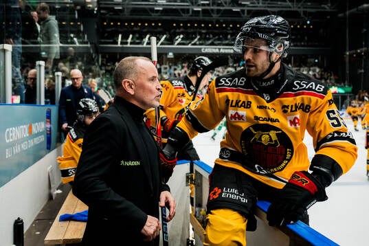 Luleås tränare Thomas Berglund och Kasper Kotkansalo